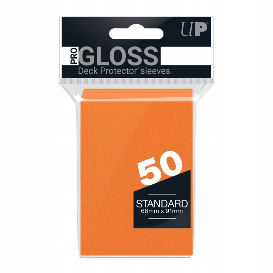 Ultra-Pro card sleeves: Pro-Gloss 66x91 mm 50 pcs (orange)