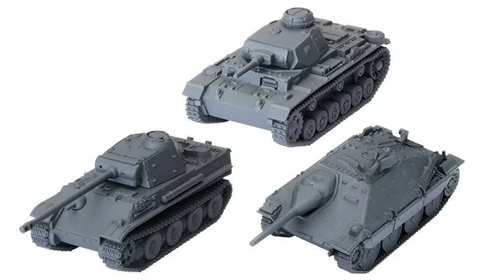 World of Tanks: Figure Game - German Tank Platoon (Panzer III J, Panther, Jagdpanzer 38t)