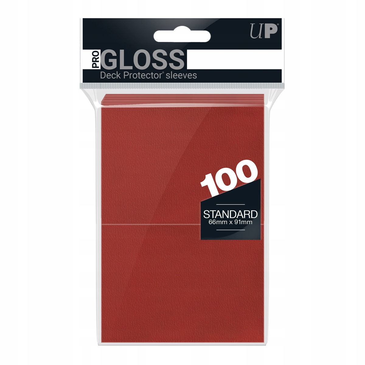 Koszulki na karty Ultra-Pro Pro-Gloss 66x91 mm 100 sztuk - Czerwone