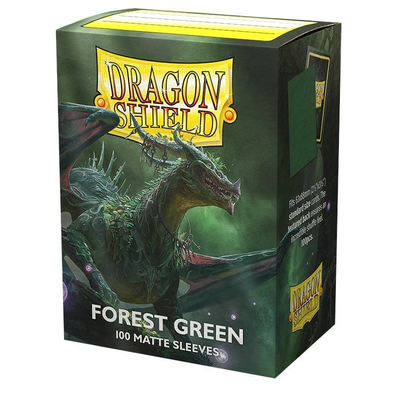 Koszulki na karty Dragon Shield: Standard CCG Matte - Forest Green - 100 sztuk