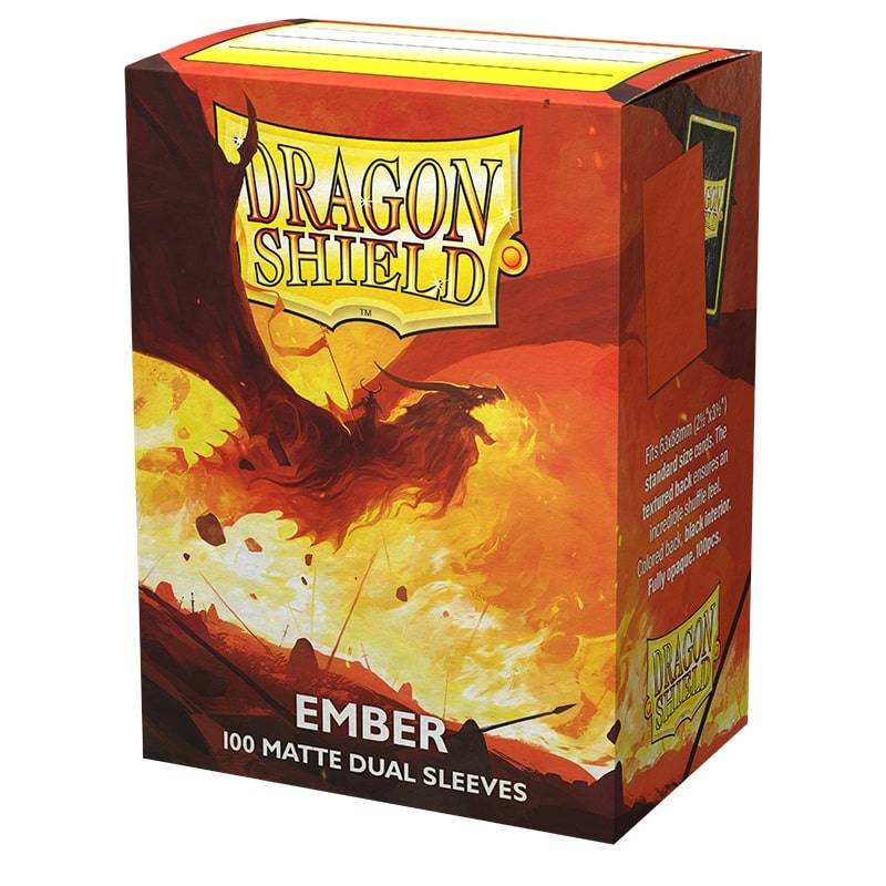 Koszulki na karty Dragon Shield: Matte Dual - Ember - 100 sztuk