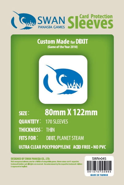 Koszulki na karty Swan Panasia Dixit 80x122 mm thin (cienkie) 170 sztuk