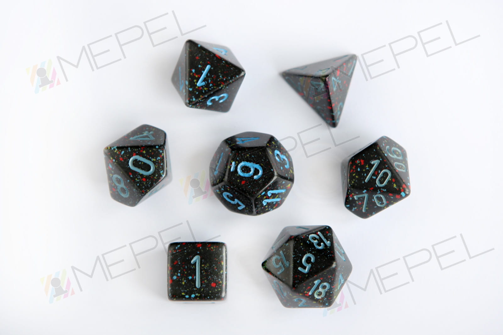 Kości Chessex - zestaw 7 kostek Speckled Blue Stars