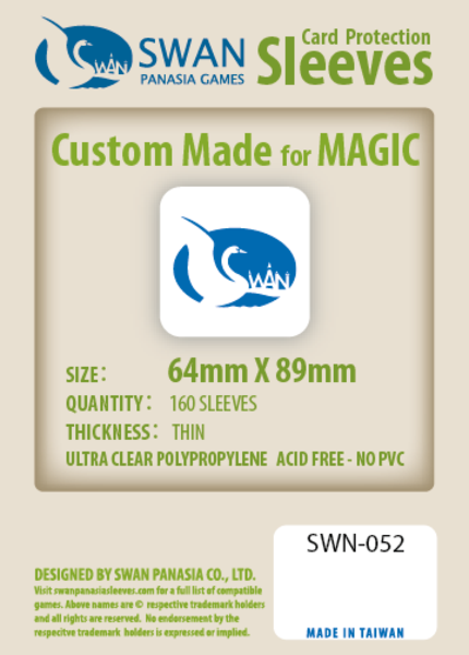 Koszulki na karty Swan Panasia 64x89 mm thin (cienkie) 160 sztuk