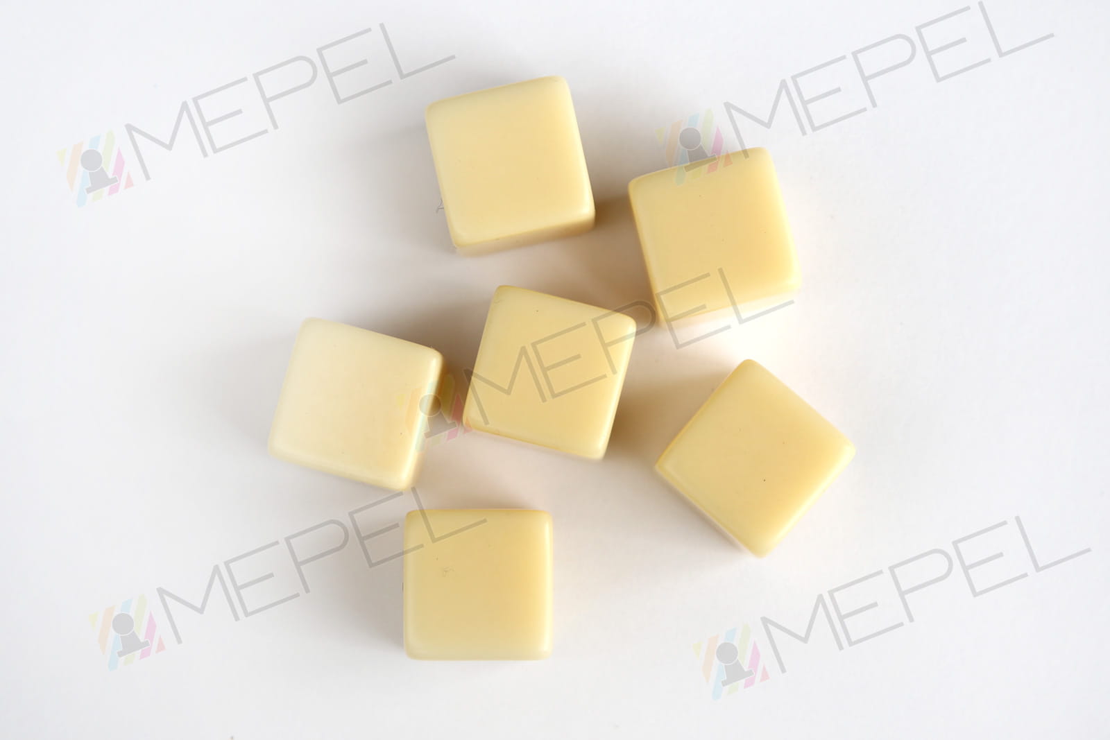 Kości Chessex - czysta kostka k6 Ivory