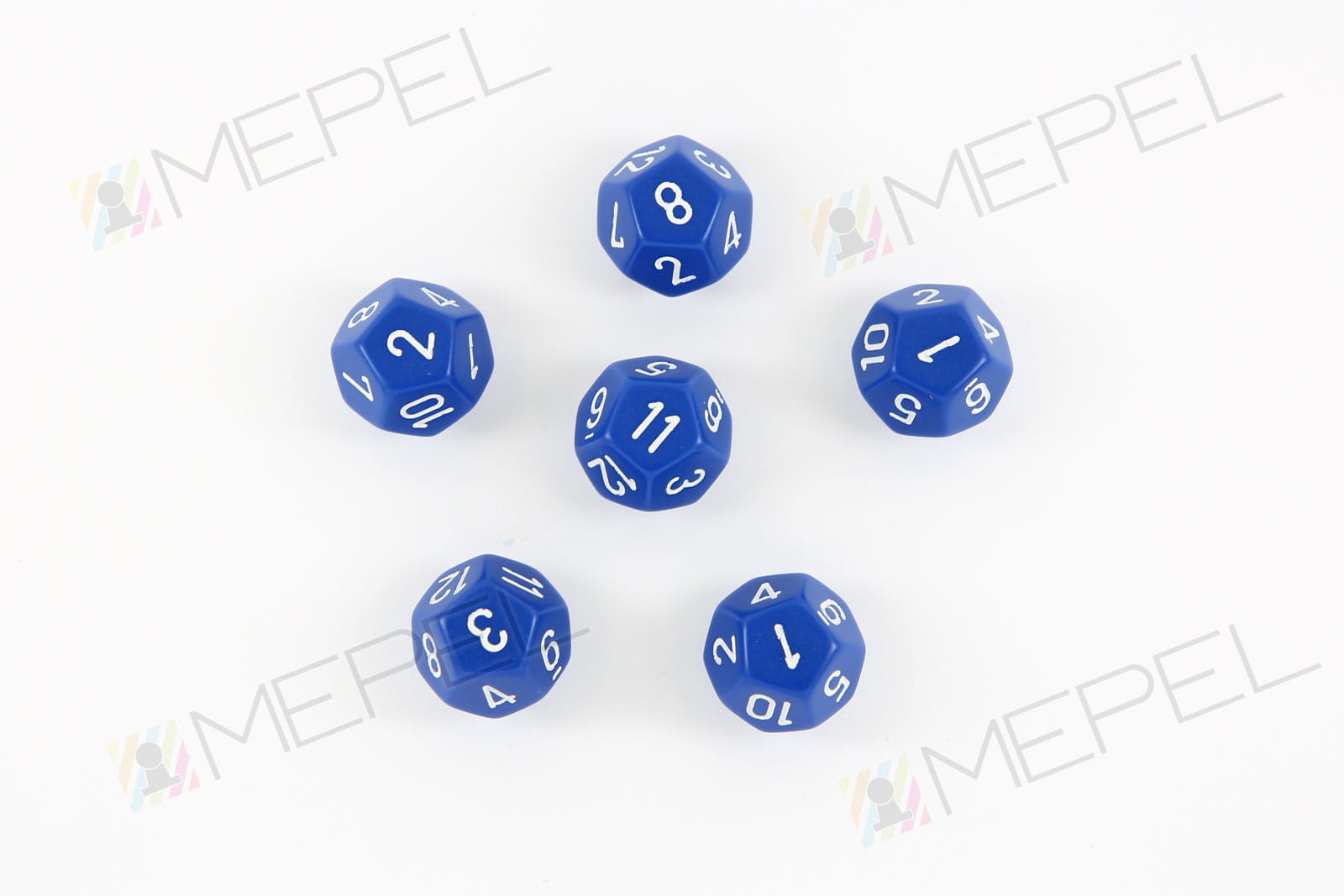 Dice / die D12 - blue