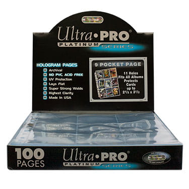 Strona do klasera Ultra-Pro Platinum Series 9 kieszeni na karty Standard - 63,5x88mm