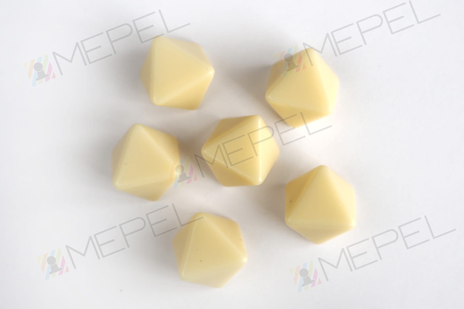 Kości Chessex - czysta kostka k8 Ivory
