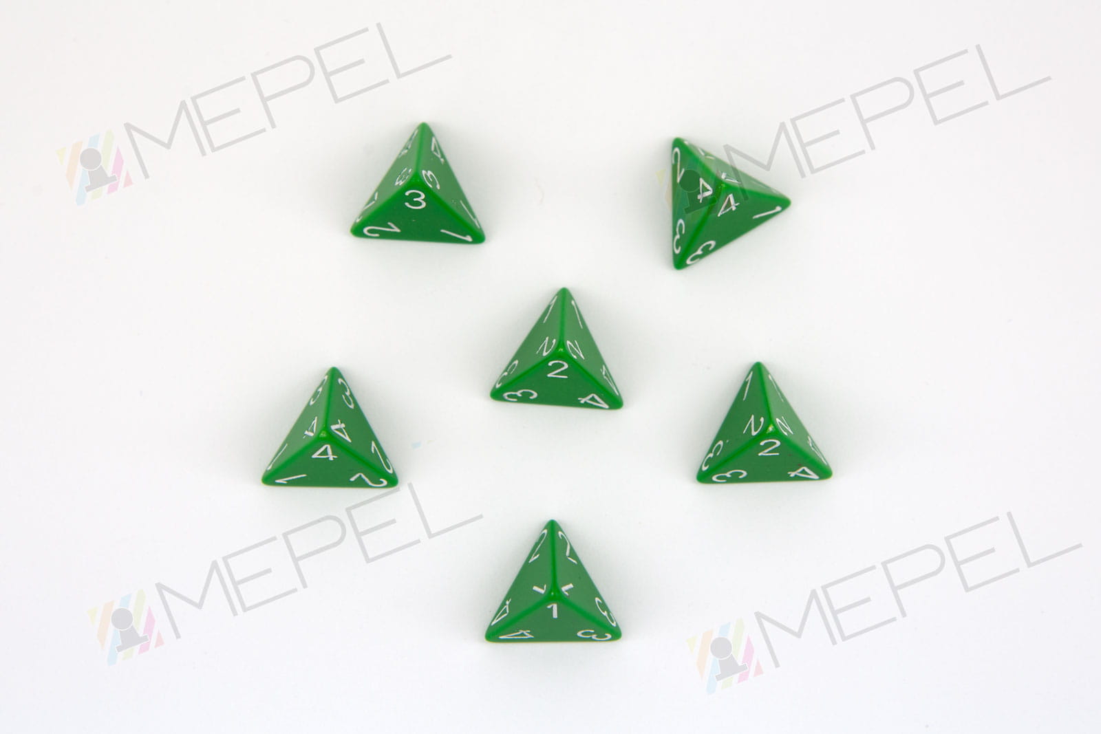 Dice / die D4 - green
