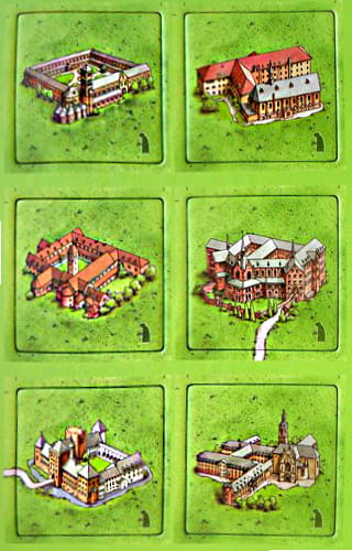 Carcassonne: Dutch and Belgian monasteries - mini expansion (1st edition)