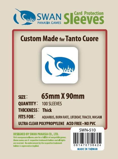 Koszulki na karty Swan Panasia 65x90 mm thick (grube) 100 sztuk